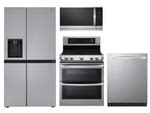 Package 2 - LG Appliance Package - 4 Piece Appliance Package with Electric Range - Stainless Steel