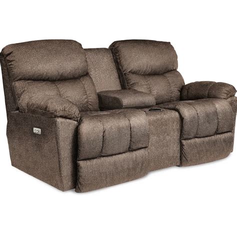 La-Z-Boy Morrison 49P766 Casual Power Reclining Loveseat with Cupholder ...