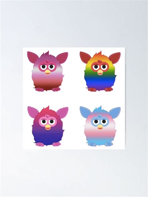 "LGBT Furby's" Poster for Sale by RainbowGamer99 | Redbubble