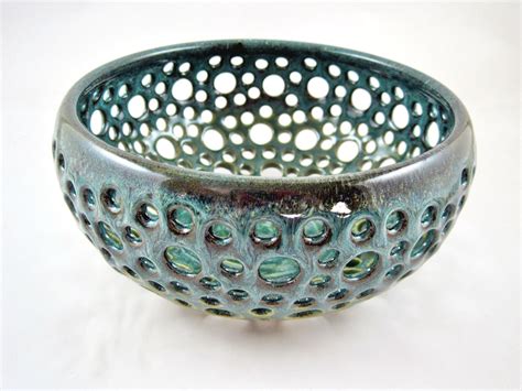 Pottery fruit bowl ceramic berry bowl handmade fruit bowl