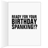 SPANKING COUPLE RETRO BIRTHDAY BIGGEST CARD | Zazzle