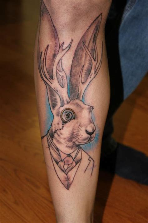 Sophisticated Jackalope tattoo-unfinished | Tattoos, Tattoos for women, Small tattoos