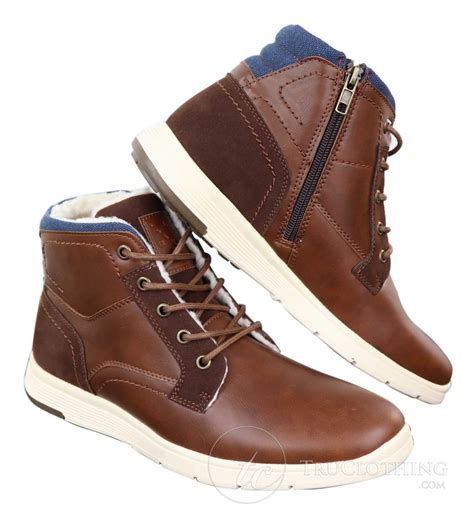 Mens Winter PU Leather Boots | Happy Gentleman