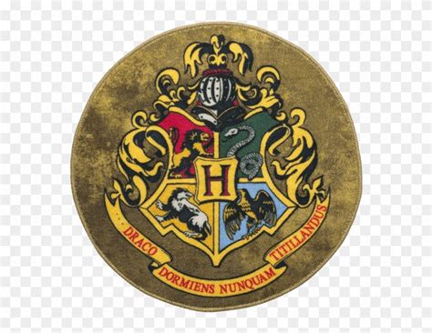 Hogwarts Crest Circular Doormat - Gryffindor Crest Harry Potter Logo, HD Png Download - 600x600 ...