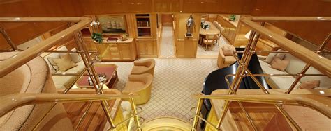 Download wallpaper interior, yacht, mega, Luxury, motor, main saloon ...