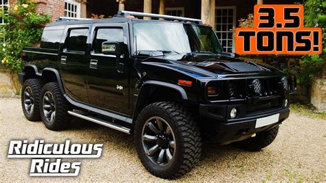 World’s First 6 Wheeled Hummer SUVT | RIDICULOUS RIDES - YouTube