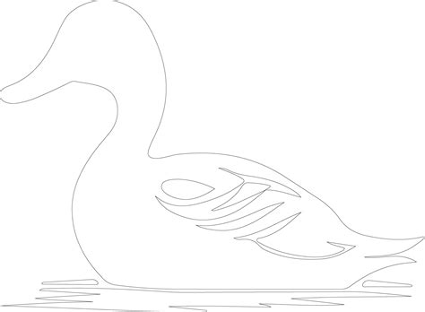 duck outline silhouette 38484633 Vector Art at Vecteezy