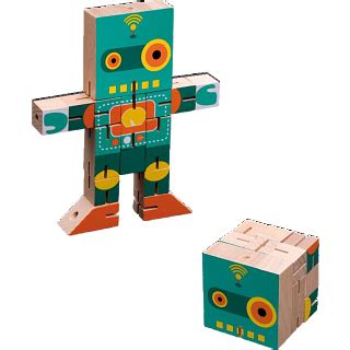 Robot Cube | Wood Puzzles | Puzzle Master Inc