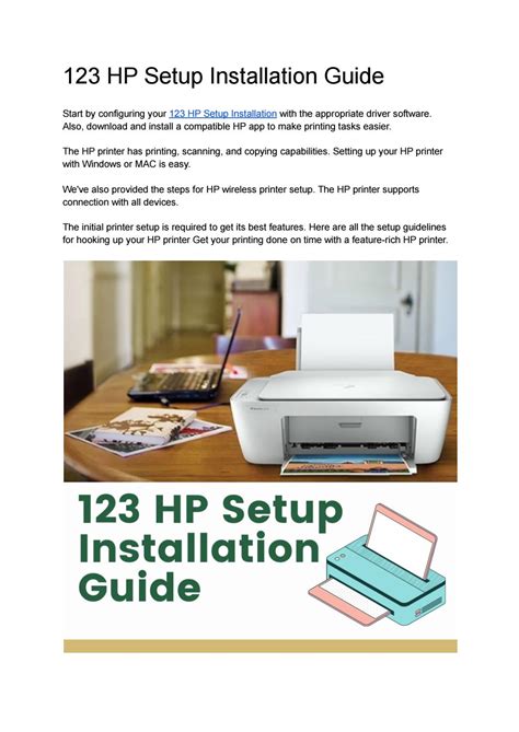 123 HP Setup Installation Guide by All Printer Setup - Issuu