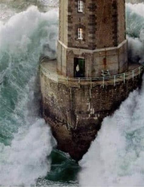 La Jument Lighthouse, by Jean Guichard | Lighthouse photos, Lighthouse pictures, Beautiful ...