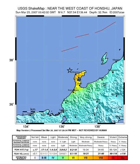 The March 25, 2007 Noto Peninsula Earthquake. | Download Scientific Diagram