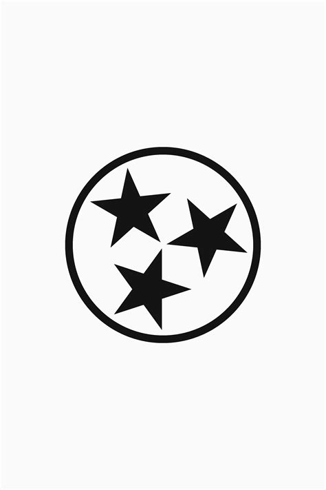 Tennessee Flag · Black Symbol | Tennessee flag, Tennessee tattoo, State ...