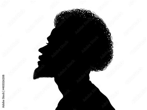 Black Man Silhouette Profile