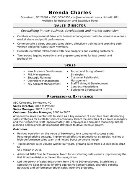 Free Sales Director Resume Sample Monster Sales Director Job Description Template Doc – Dremelmicro