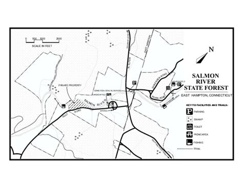 Salmon River State Forest trail map - colchester ct • mappery