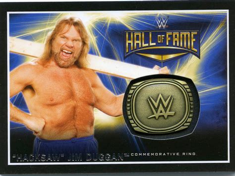 2016 Topps WWE "Hacksaw" Jim Duggan Hall of Fame Commemorative Ring #0 ...