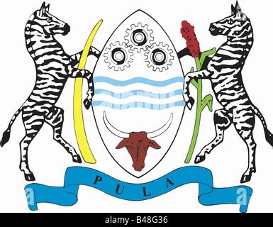 Botswana Coat of Arms Stock Photo: 22368745 - Alamy