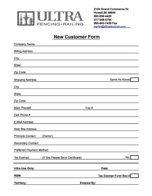 Customer Information Update Form Template - Fill Online, Printable ...