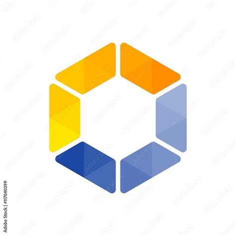 hexagon logo vector Stock Vector | Adobe Stock