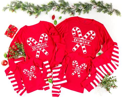 Personalized Candy Canes Family Christmas Pajamas - matching christmas ...