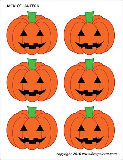 Pumpkins | Free Printable Templates & Coloring Pages | FirstPalette.com | Halloween pumpkins ...