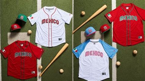 México presenta su uniforme para el Clásico Mundial de Beisbol, con un ...