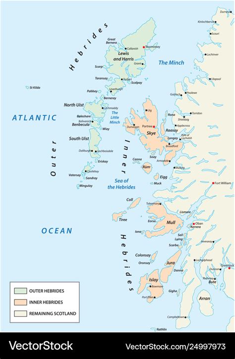 Scottish Hebrides Map