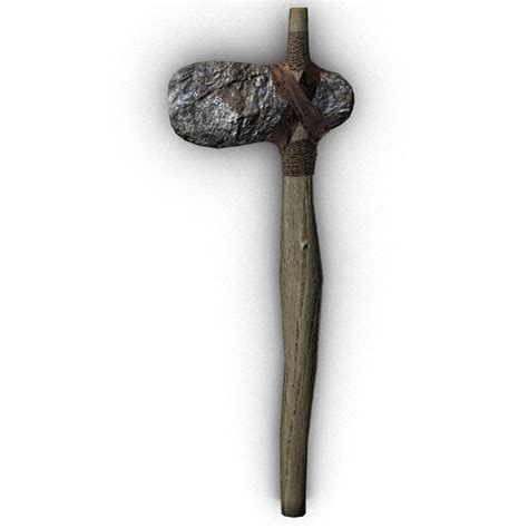 Stone-age hammer 3D model - TurboSquid 1397679