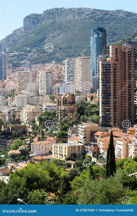 Monte Carlo Monaco Aerial View Editorial Stock Image - Image of ...