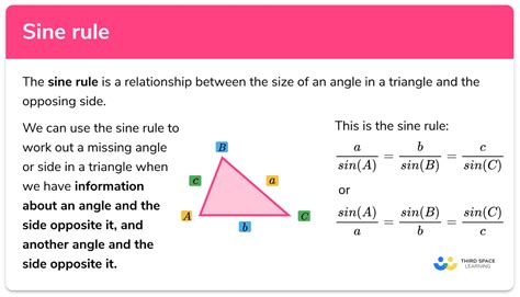 Sine Rule - GCSE Maths - Steps, Examples & Worksheet