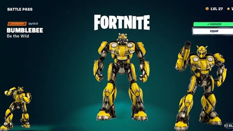 FortniteWilds BumbleBee Skin! Fortnite Chapter 4 Season 3 What to ...