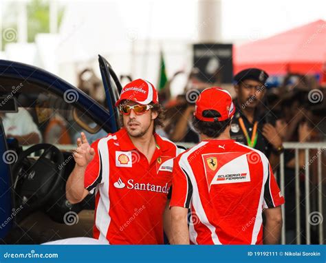 Team Scuderia Ferrari F1, Fernando Alonso, 2014 Editorial Photo ...