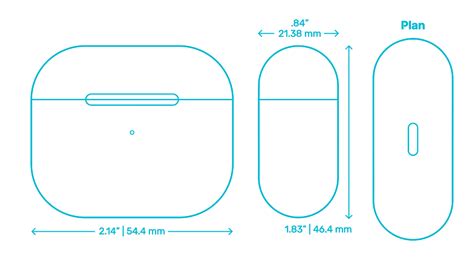 Apple AirPods (3rd Gen) Dimensions Drawings, 56% OFF