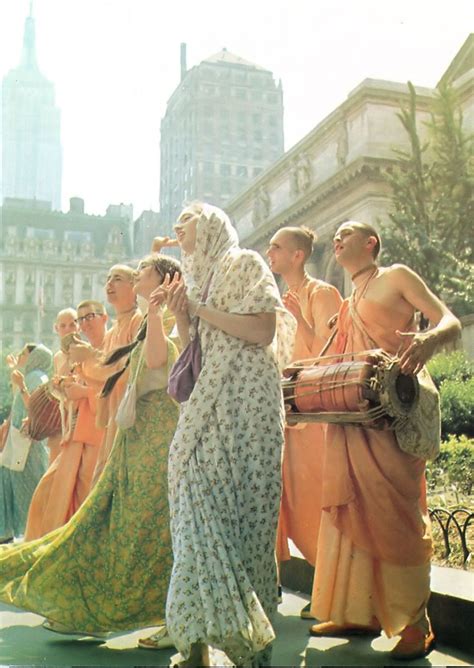 Hare Krishna Devotees chanting on Fifth Avenue New York City – Back to Godhead