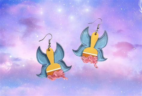 Neopets Faerie Paint Brush Acrylic Dangle and Drop Earrings - Etsy