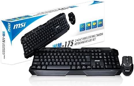 Amazon.com: MSI Wireless Keyboard and Mouse Combo (WM-175): Computers ...