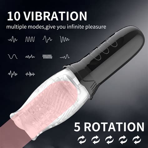 Automatic Male Masturbator Sex Toys with 5 Thrusting & Rotating & 10 Vibrating Modes, Adult Toys ...