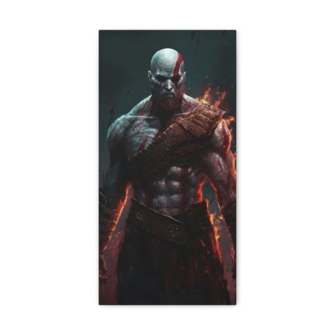 God of War spartan Rage Kratos Canvas Art Print - Etsy