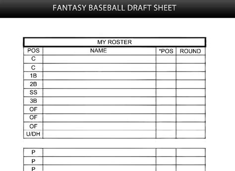 Fantasy Baseball Mock Draft | Fantasy Baseball Cheat Sheet