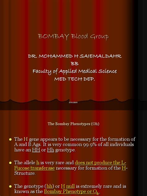 BOMBAY Blood Group | Blood Type | Dominance (Genetics)