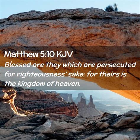 Matthew 5:10 KJV Bible Verse Images