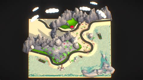 Beach Race Game Prototype Map - Download Free 3D model by Batuhan13 ...