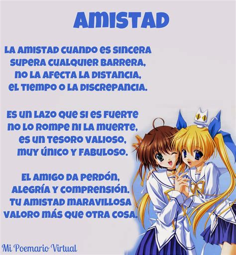 Poemas de amistad cortos