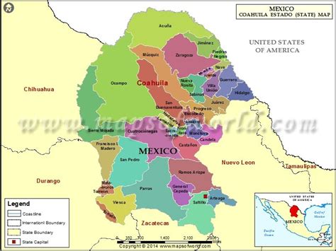 Coahuila mexico map coahuila map – Artofit