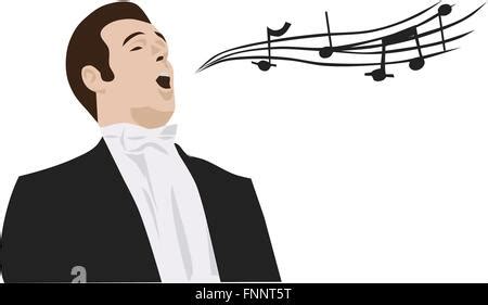 A cartoon opera singer man singing Stock Vector Image & Art - Alamy