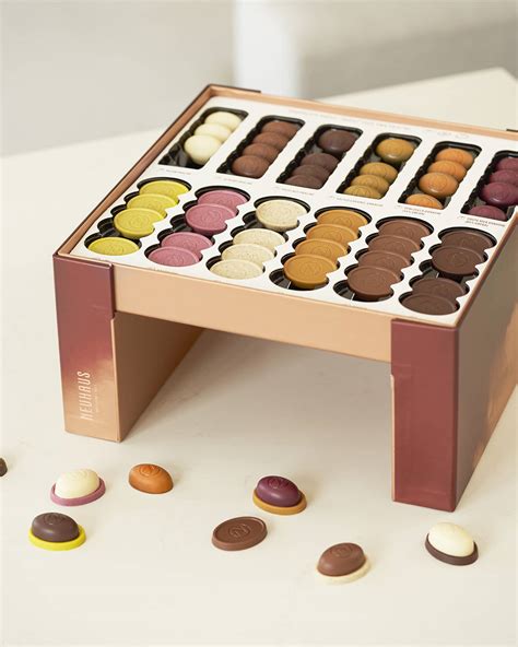 Neuhaus Chocolate Chocolate Duets Silver Box - 36 pc | Neiman Marcus