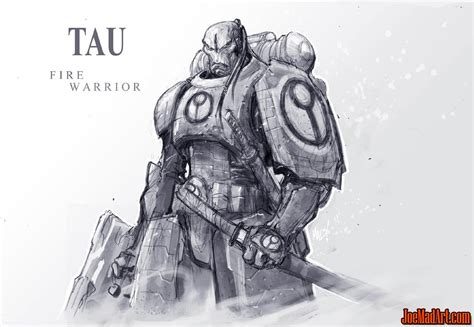 joemadart.com: Tau fire warrior concept art (Unused)