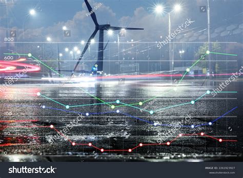 Multiple Exposure Windmills Electric Power Diagrams Stock Photo 2261923927 | Shutterstock