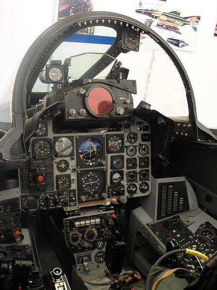 the cockpit of an airplane with many instruments