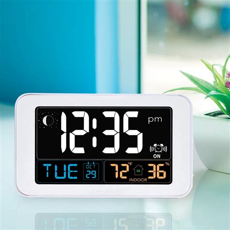 Easy Read Digital Clock with Indoor Temperature - from Sportys Preferred Living